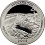 2014-S Silver Proof Shenandoah National Park Quarter