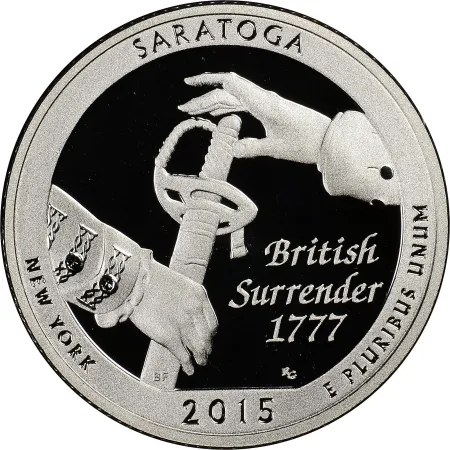2015-S Silver Saratoga National Historical Park Quarter Proof