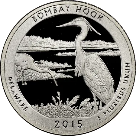 2015-S Silver Bombay Hook National Wildlife Refuge Proof Quarter