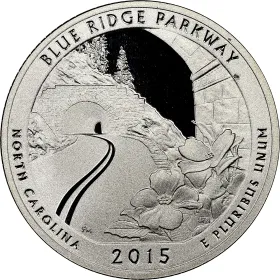 2015-S Silver Blue Ridge Parkway National Park Proof Quarter