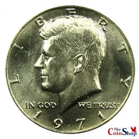 Details about   US 1971 Current Year Kennedy Half Dollar Uncirculated Coin Silver Cufflinks