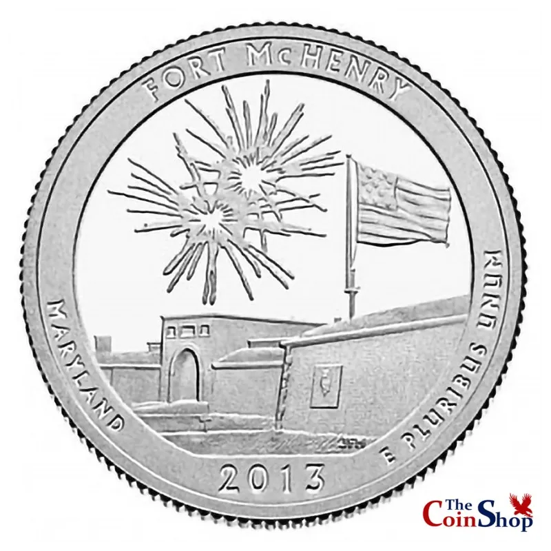 2013S Proof Fort McHenry National Monument Quarter Premium