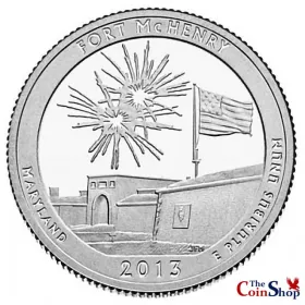 2013-S Silver Proof Fort McHenry National Monument Quarter