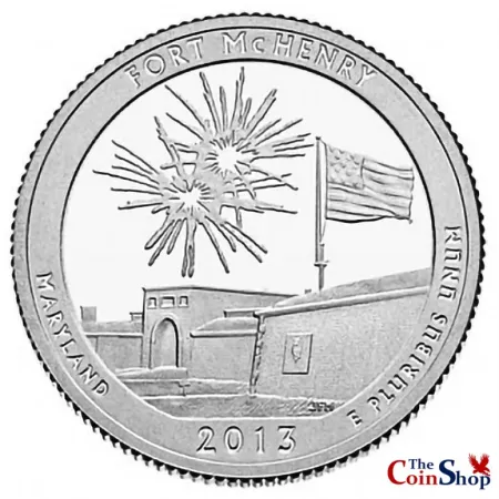 2013-S Silver Proof Fort McHenry National Monument Quarter