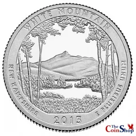 2013-S Silver Proof White Mountain National Forest Quarter 2013-S Silver Proof White Mountain National Forest Quarter