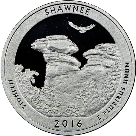 2016-S Silver Proof Shawnee National Forest Quarter