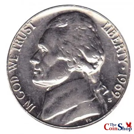 1969-S Jefferson Nickel Uncirculated