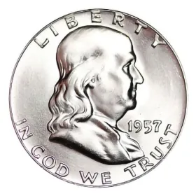 1957-P Franklin Half Dollar