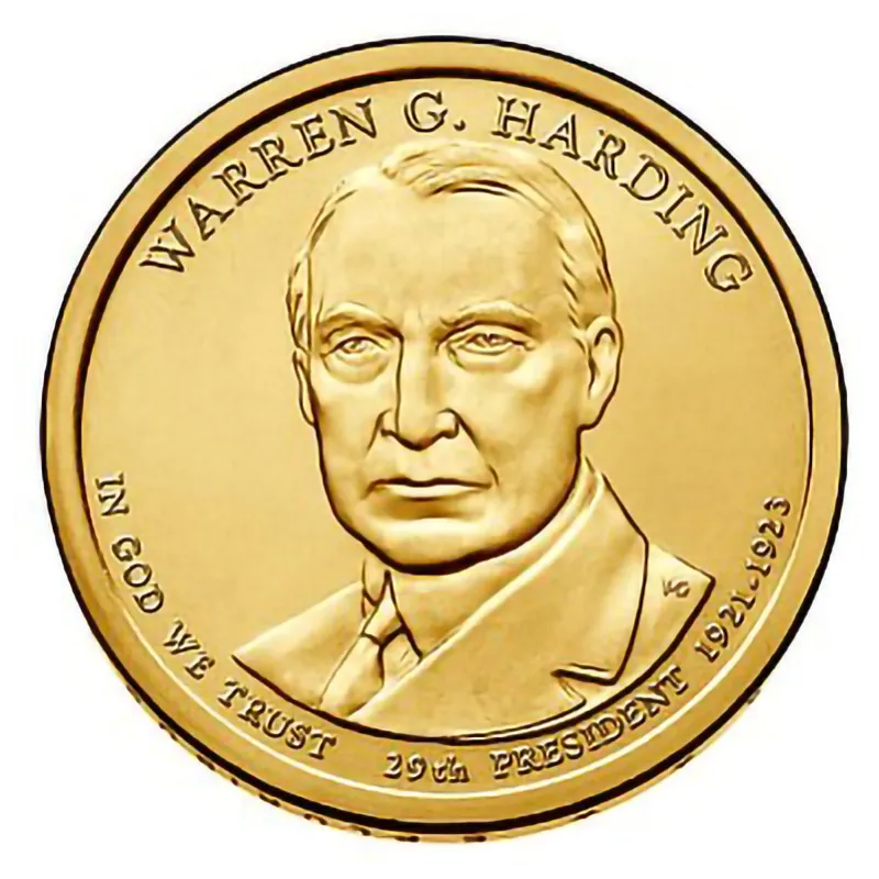 2014P Warren G Harding Presidential Dollar Collectible Presidential
