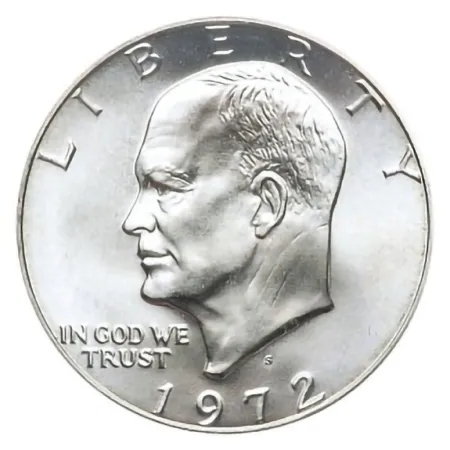 1972 S 40% Silver Proof Eisenhower Dollar Ike Combined Shipping With Capsule 