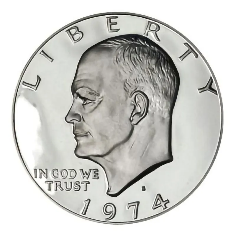 1974S SILVER Eisenhower Dollar Choice Proof US Mint Free Shipping!