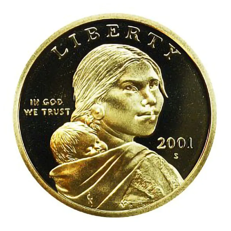 2001S Sacagawea Dollar Proof Collectible Sacagawea Dollars (Native Amer.) At Wholesale Prices