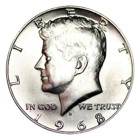 1968-D Kennedy Half Dollar 40% Silver