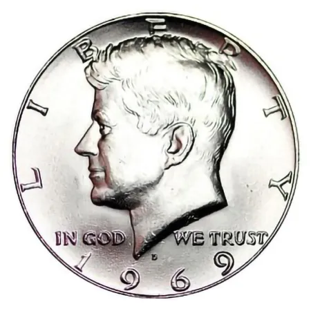 1969-D Kennedy Half Dollar 40% Silver