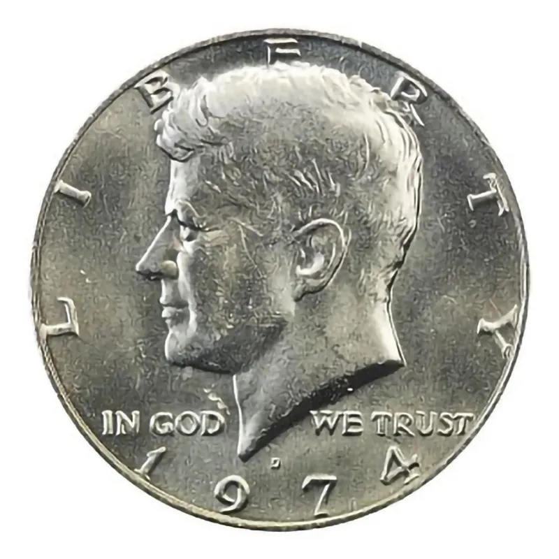 1974-D Choice BU Mint State Kennedy US Half Dollar coin