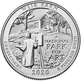 2020-S Weir Farm National Historic Site Quarter Proof