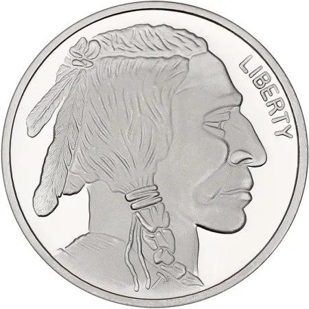 SilverTowne 1oz .999 Buffalo Design Silver Rounds