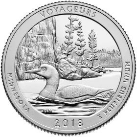 2018-S Voyageurs National Park Silver Proof Quarter