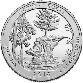 2018-S Pictured Rocks National Lakeshore Silver Proof Quarter