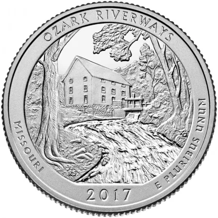 2017-S Ozark National Scenic Riverways Silver Proof Quarter