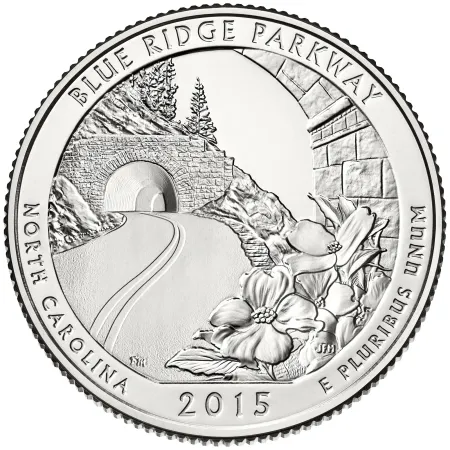 2015-D Blue Ridge Parkway America The Beautiful Quarters National Park Quarters