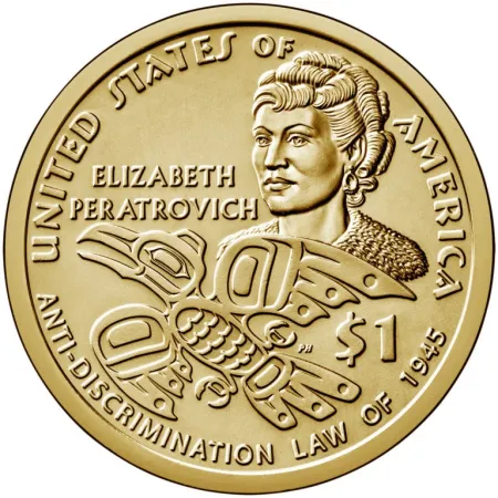 2020-P Elizabeth Peratrovich Sacagawea (Native American) Dollar