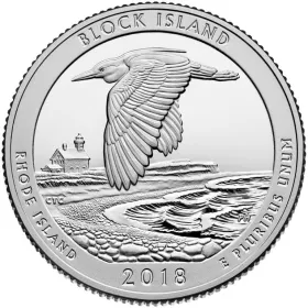 2018-S Uncirculated Block Island National Wildlife Refuge Quarter 2018-S Uncirculated Block Island National Wildlife Refuge Quarter