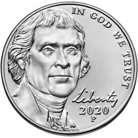2020-P Jefferson Nickel
