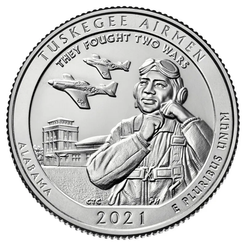 2021-P Tuskegee Airmen National Historic Site Quarter Grade Uncirculated