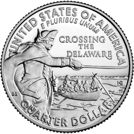 2021-S George Washington Crossing the Delaware Proof Quarter