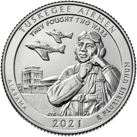 2021-D Tuskegee Airmen National Historic Site Quarter