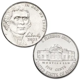2021-P Jefferson Nickel