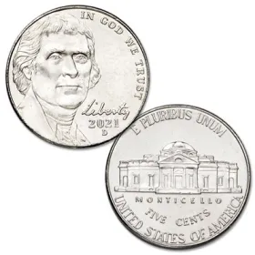 2021-D Jefferson Nickel