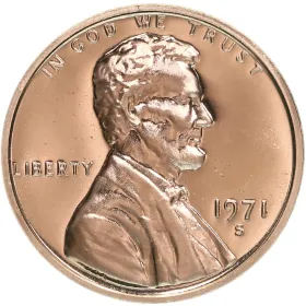 1971-S Proof Lincoln Memorial Cent