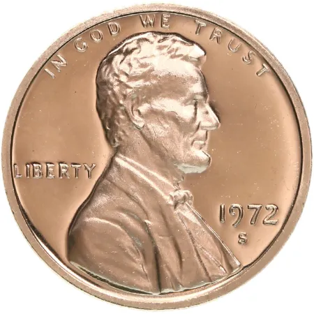 1972-S Proof Lincoln Memorial Cent