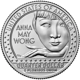 2022-S Uncirculated Anna May Wong American Women Quarter 2022-S Uncirculated Anna May Wong American Women Quarter