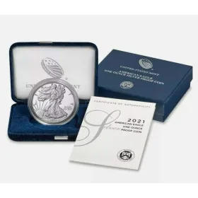 2021-W American Silver Eagle Proof TYPE 1 OGP/COA