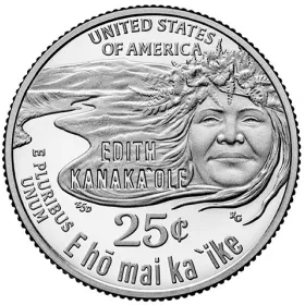 2023-S Silver Proof Edith Kanaka ole American Women Quarter 99.9%