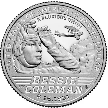 2023-S Silver Proof Bessie Coleman American Women Quarter 99.9%