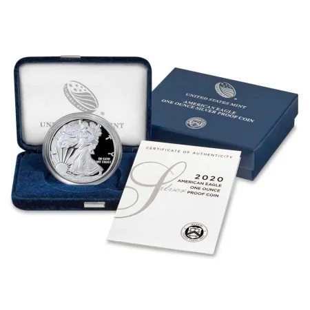 2020-S American Silver Eagle Proof OGP/COA
