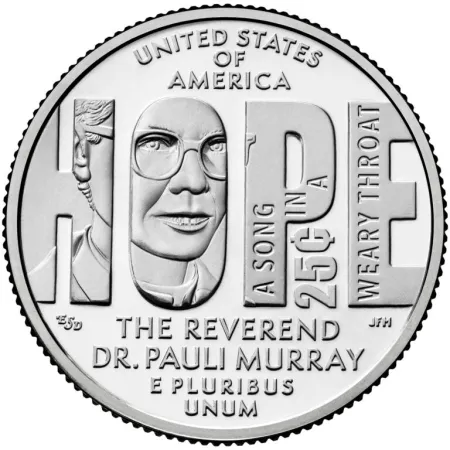 2024-D Reverend Dr. Pauli Murray American Women Quarter