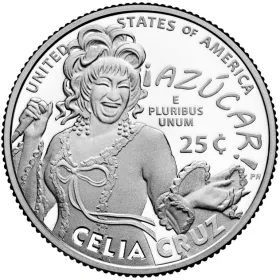 2024-S Silver Proof Celia Cruz American Women Quarter .999