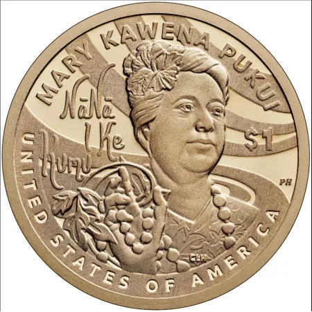 2025-S Proof Mary Kawena Pukui Native American Dollar