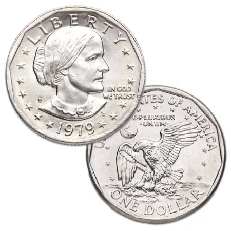 1979-P Susan B. Anthony Dollar  | Collectible Susan B. Anthony Dollars At Wholesale Prices | The Coin Shop