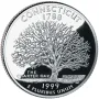 1999-S Connecticut Silver Proof State Quarter