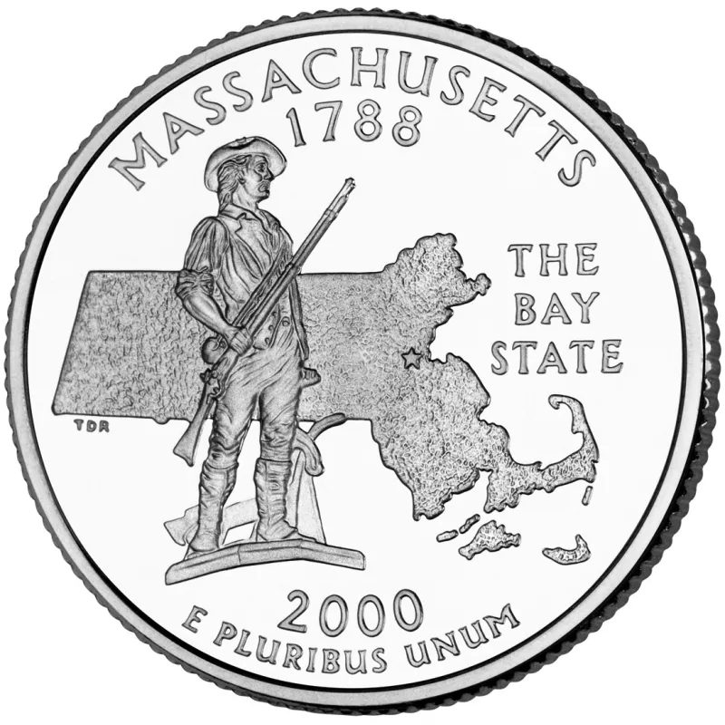 2000D Massachusetts State Quarter Premium Collectible State