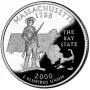 2000-S Massachusetts Silver Proof State Quarter