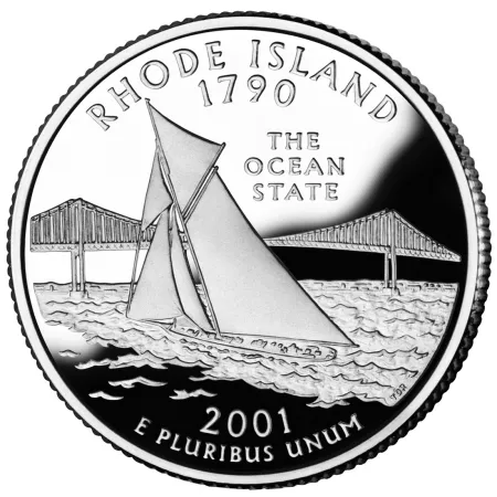 2001-S Rhode Island Proof State Quarter