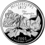 2002-S Mississippi Silver Proof State Quarter
