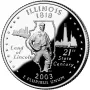 2003-S Illinois Silver Proof State Quarter